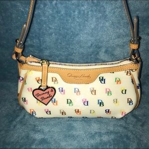 Dooney & Bourke Signature Purse, White Multicolor